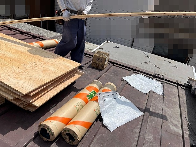 甲府市　屋根葺き替え工事